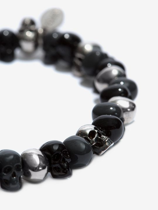 Alexander McQueen Beaded Skull Bracelet
