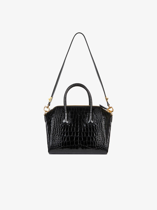 Givenchy Small Antigona Bag In Crocodile Effect Leather