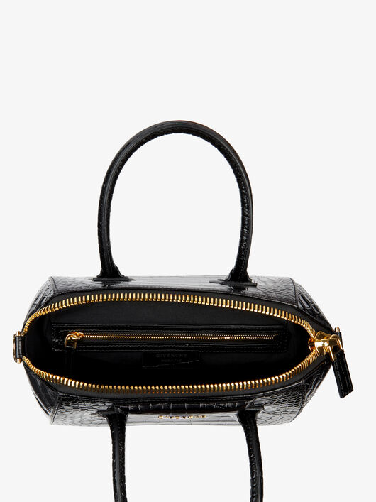 Givenchy Small Antigona Bag In Crocodile Effect Leather