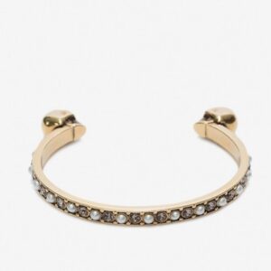 Alexander McQueen Thin Twin Skull Bracelet
