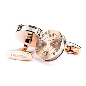 Hotitle Men cuff link  Ti22 – Rose gold