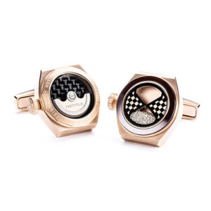 Hotitle cuff link Eternity – Rose gold brown ceramic ring