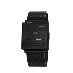 Qlocktwo W35 Black Steel