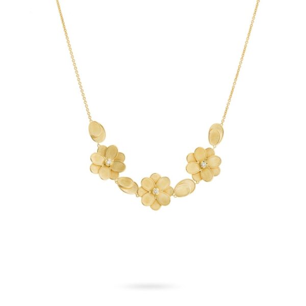 Marco Bicego Petali Collection Three Flower Necklace
