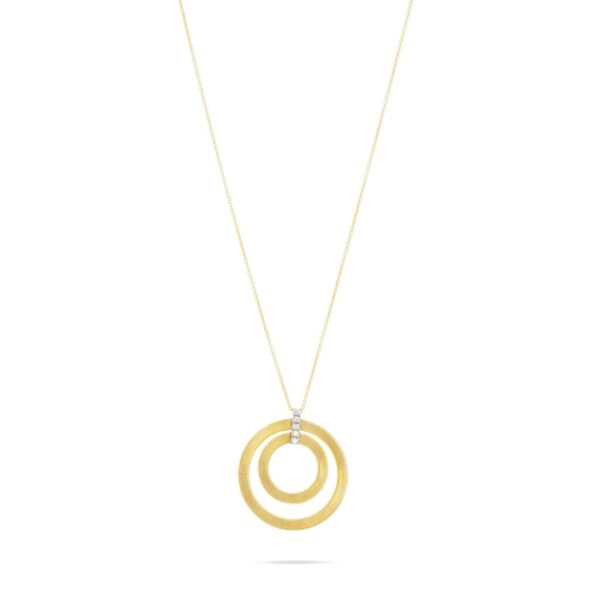 Marco Bicego Masai Collection Double Circle Long Necklace - Yellow Gold