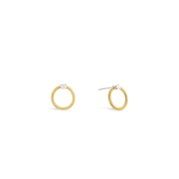 Marco Bicego Bi49 Collection Small Circle Stud Earrings - Yellow Gold
