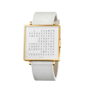 Qlocktwo W39 Gold White Watch