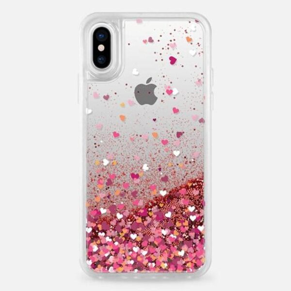 3405011_iphone-x_531602.png.560x560_5f6323a7-e6c4-4892-99c9-8ca32896e097.jpg Casetify - Glitter Case Rose Gold Confetti Hearts for iPhone XS/X