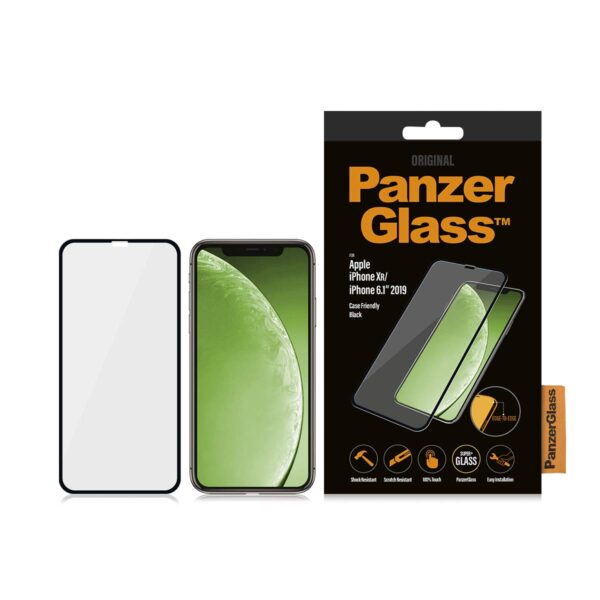 PANZERGLASS Edge to Edge Black Frame Screen Protector for iPhone 11, 6.1-inch