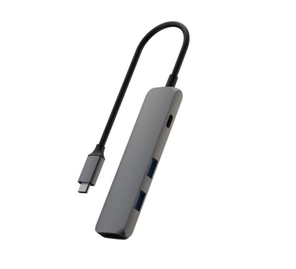 Addicted - 4 Hub USB-C 2.0, 2x USB 3.0 and 4K HDMI - Gray
