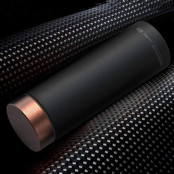 Asobu - La Baton Vacuum Bottle Travel Stainless Steel Water Tumbler - Black Gold