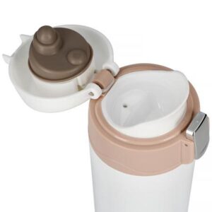 Asobu - Diva Insulated Vacuum Beverage Thermos Container - White Brown