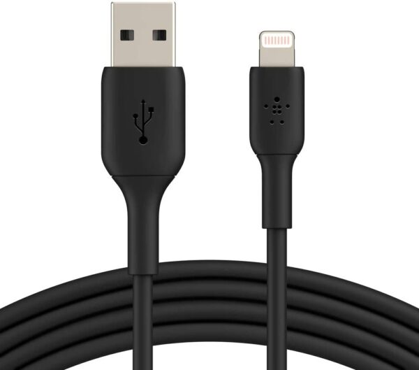 Belkin - Boost Charge USB-A to Lightning Braided Cable 1Meter - Black