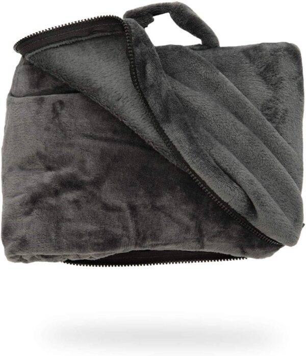 CABEAU Fold 'n Go Blanket - Charcoal Black