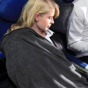 CABEAU Fold 'n Go Blanket - Charcoal Black