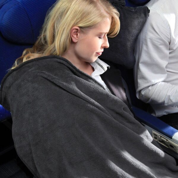 CABEAU Fold 'n Go Blanket - Charcoal Black