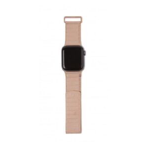 Decoded - 42-44mm Leather Magnetic Traction Strap for Apple Watch Series 5, 4, 3, 2, and 1 - Pink
