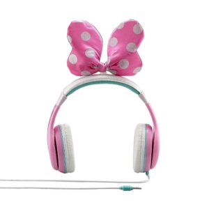 iHome - Kiddesigns Over-Ear Headphone Minnie Mouse Youth Headphones With Bow