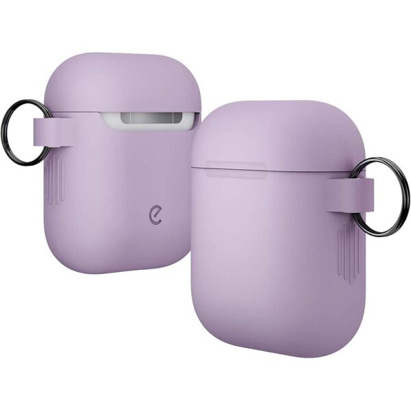 KeyBudz - PodSkinz Switch 2G - AirPods Case with Carabiner - Lavender