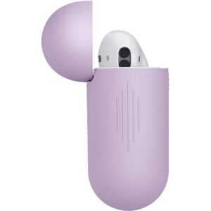 KeyBudz - PodSkinz Switch 2G - AirPods Case with Carabiner - Lavender