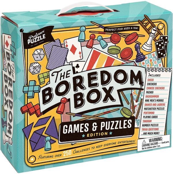 Professor Puzzle THE BOREDOM BOX - Huge Games & Puzzles Set