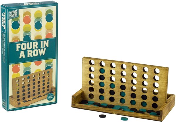 PP-WGW1674_1.jpg Professor Puzzle WOODEN FOUR-IN-A-ROW Classic Board Game