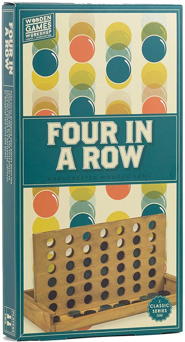 Professor Puzzle WOODEN FOUR-IN-A-ROW Classic Board Game