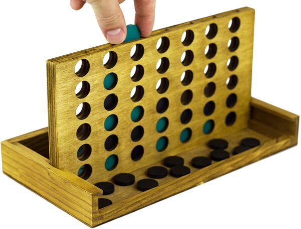 Professor Puzzle WOODEN FOUR-IN-A-ROW Classic Board Game