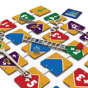Happy Puzzle SNAKES AND LADDERS UNLEASHED - Colorful Indoor Board Classic Game with twist of Modern|for Kids, Adults, Family, Friends Fun Game | Strategic Planning, Visula Perception, STEM