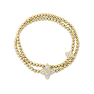 Roberto Coin Bracelet | Diamonds | Princess Flower - 150 mm
