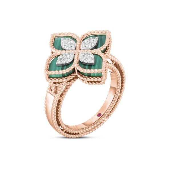 Roberto Coin Ring | Malachite | Princess Flower