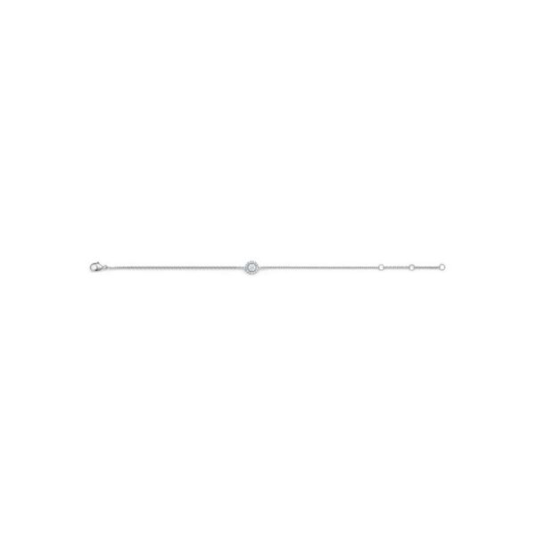 De Beers Wedding day jewellery Aura round brilliant diamond bracelet 18 cm