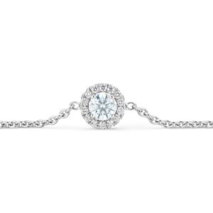 De Beers Wedding day jewellery Aura round brilliant diamond bracelet 18 cm