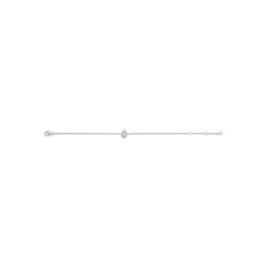De Beers Wedding day jewellery Aura pear-shaped diamond bracelet in white gold 18 cm