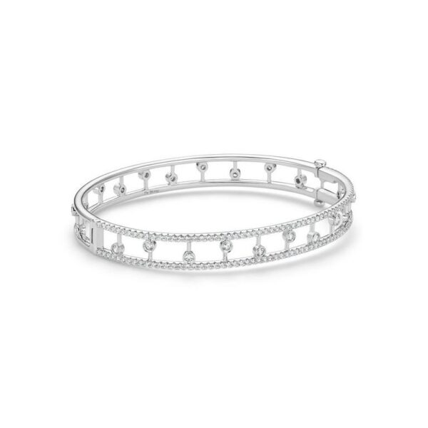 De Beers Bracelets Dewdrop bangle in white gold