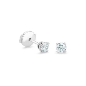De Beers Wedding day jewellery DB Classic round brilliant diamond studs