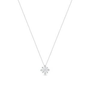 De Beers Wedding day jewellery DB Classic star pendant in white gold