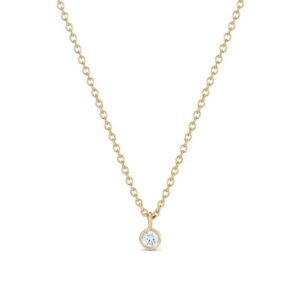 De Beers Wedding day jewellery Clea one diamond pendant 45 cm