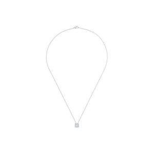 De Beers Wedding day jewellery Aura princess-cut diamond pendant 45 cm