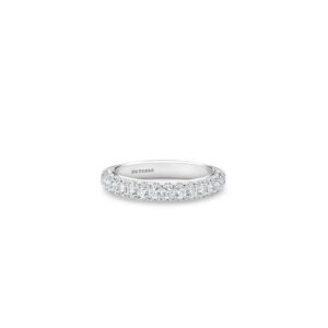 De Beers Eternity Bands DB Darling half eternity band in white gold