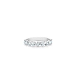 De Beers Eternity Bands Allegria small half eternity band in platinum