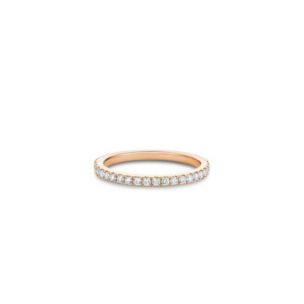 De Beers Eternity Bands DB Classic half eternity band in rose gold