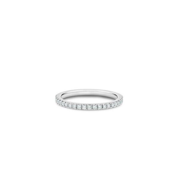 De Beers Eternity Bands DB Classic half eternity band in platinum