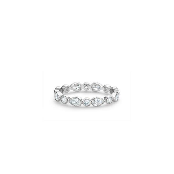 De Beers Eternity Bands Petal band in white gold