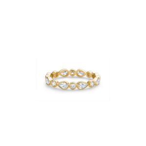 De Beers Eternity Bands Petal band in yellow gold