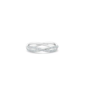 De Beers Eternity Bands Infinity full pavé band in white gold
