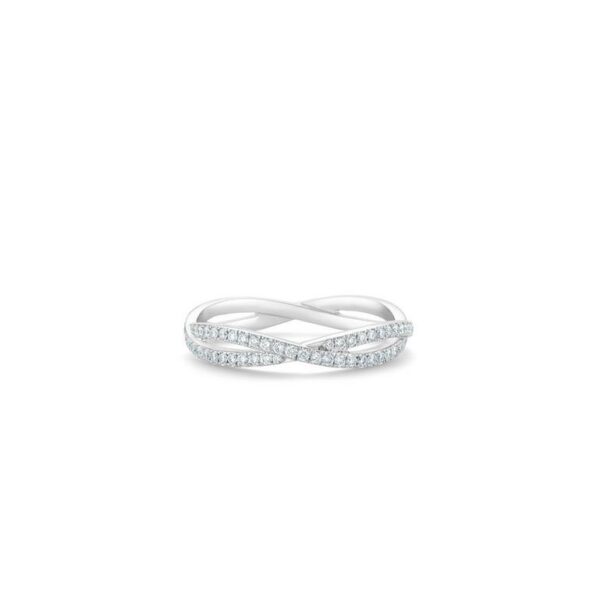 De Beers Eternity Bands Infinity full pavé band in white gold