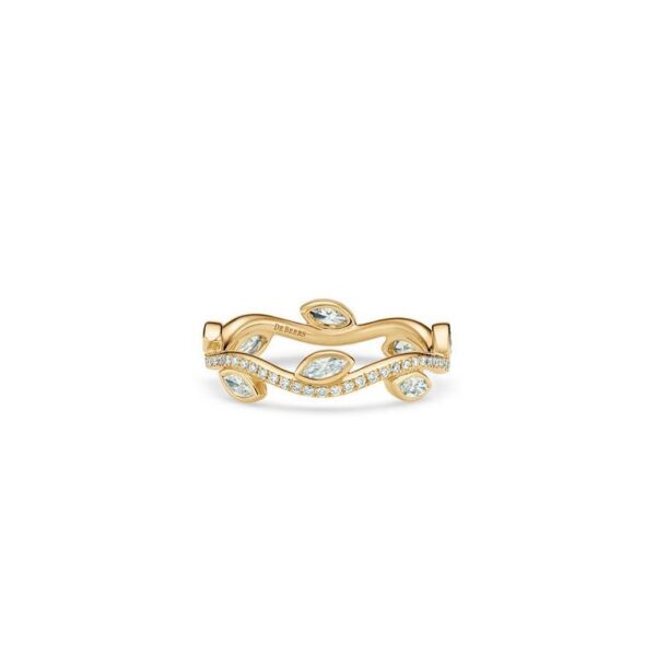 De Beers Eternity Bands Adonis Rose band in yellow gold