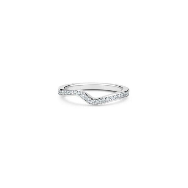 De Beers Wedding bands Caress band in platinum