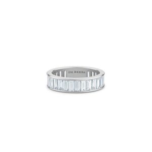 De Beers Eternity Bands DB Classic baguette-cut eternity band in platinum